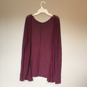 AEO Burgundy Cardigan